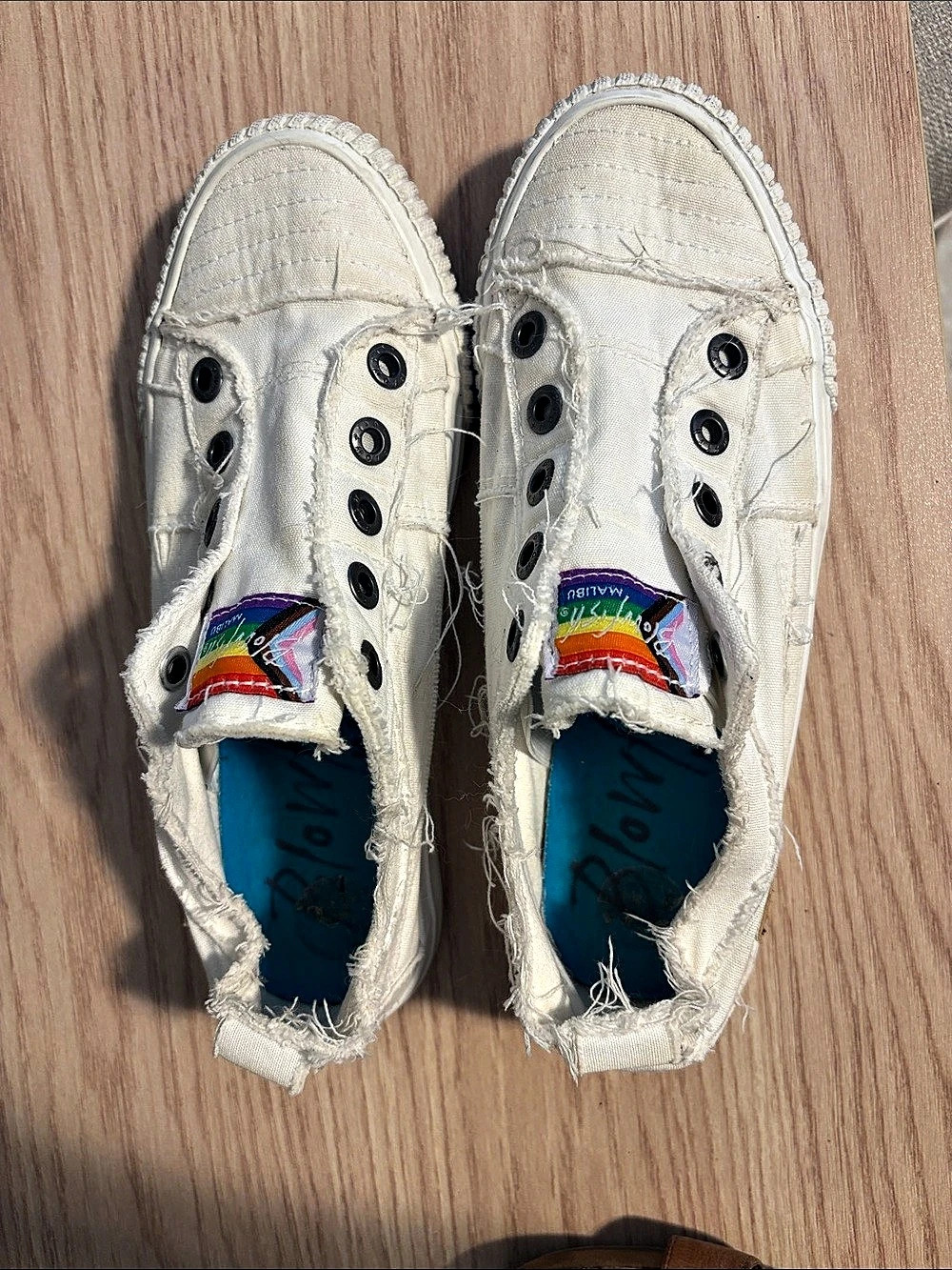 Blowfish Malibu White Canvas Sneakers US 8